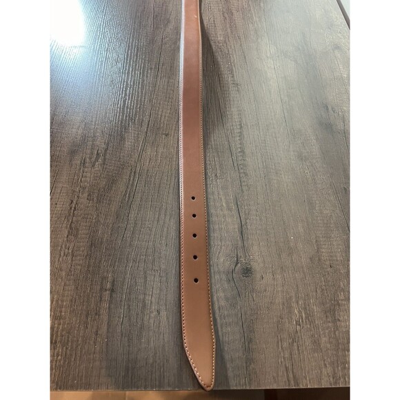 Men’s Size 38 Nordstrom Brown Real Dressy Leather Belt NEW - Picture 8 of 12